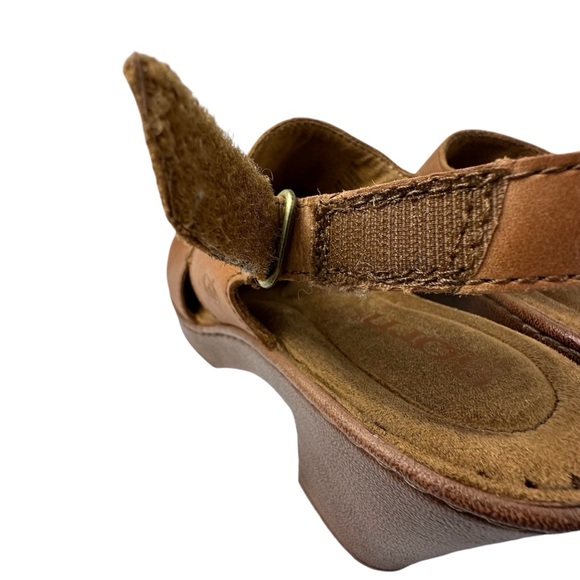 BORN Brown Leather Clog Heeled Open Toe Sandals SIZE 8 - Picture 12 of 13